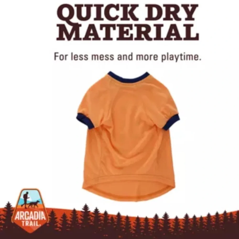 Arcadia Trail Icons High Visibility Orange Dog Shirt L